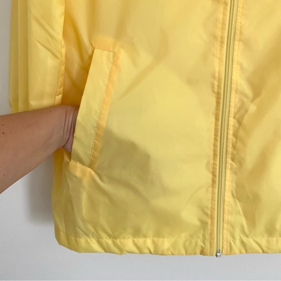 Vintage Blair Yellow Spring Floral Embroidered Windbreaker Sailing Rain Jacket S - Picture 6 of 8
